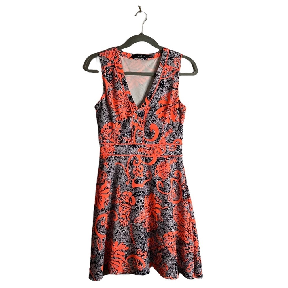 Ark & Co Women's Sleeveless Patterned Flare Dress